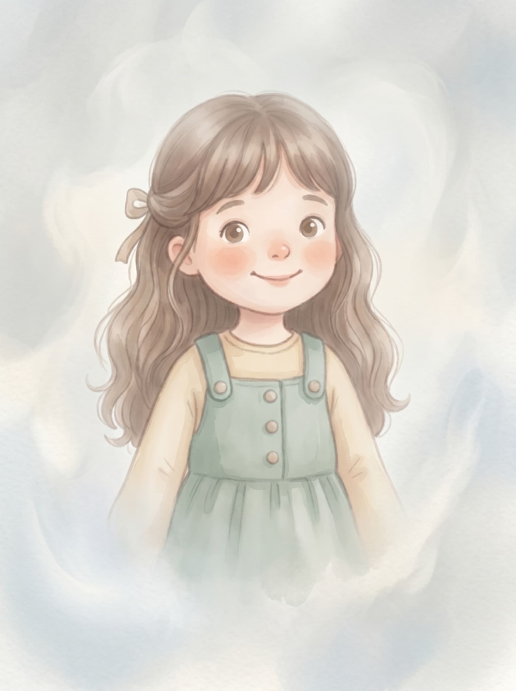 The same hero in Dreamy pastel style