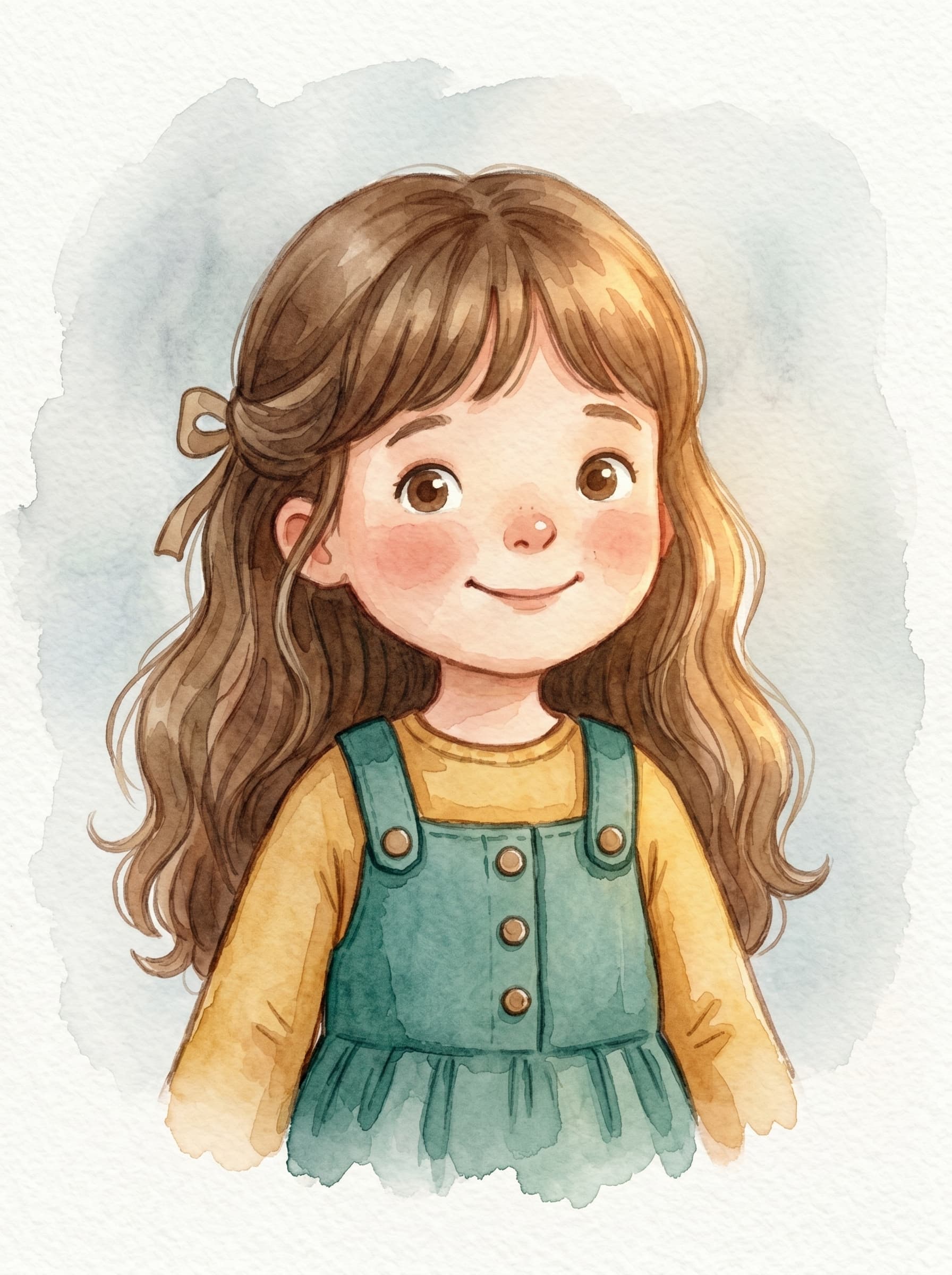 The same hero in Watercolour style